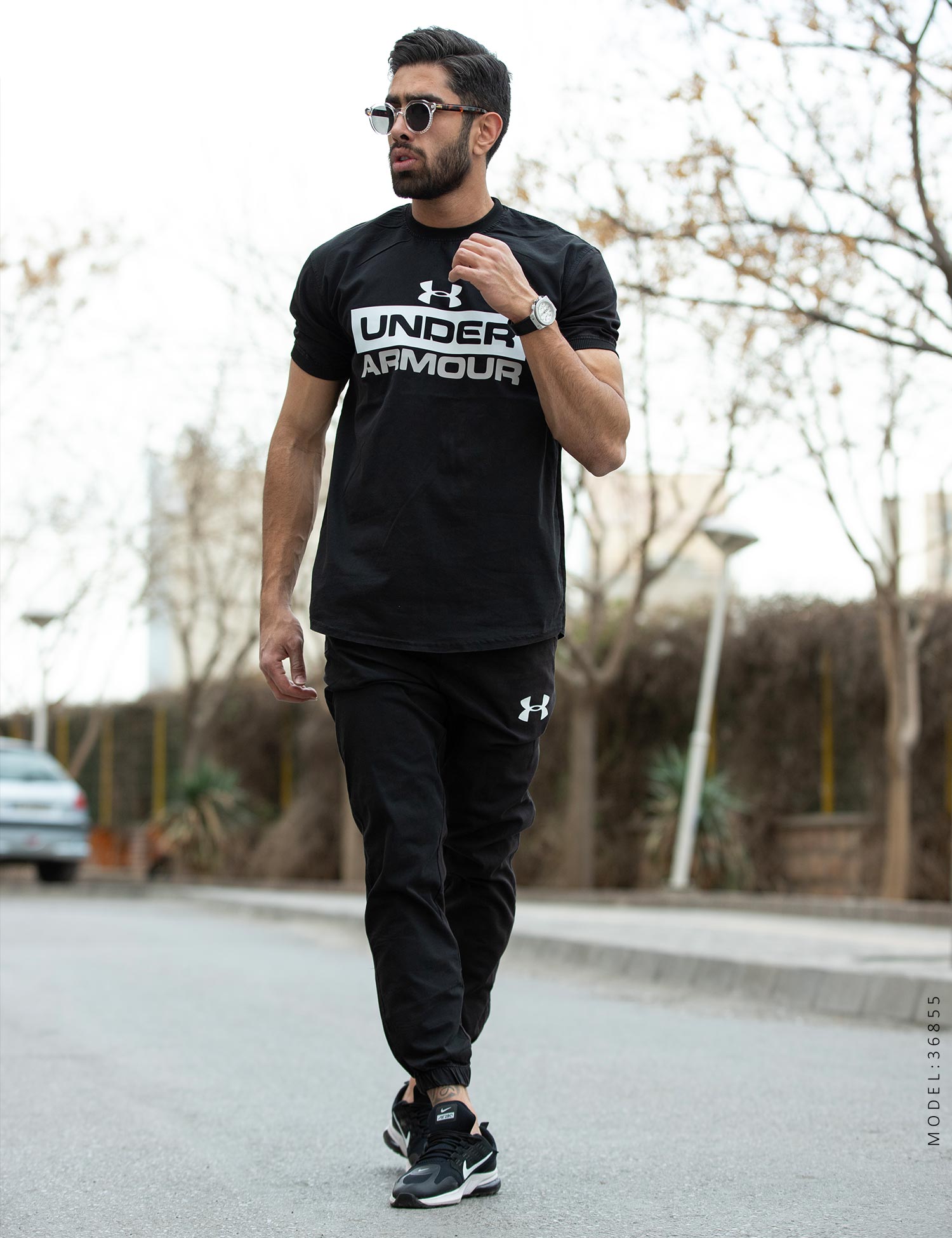 ست تیشرت شلوار اسپرت کتان Under Armour مدل 36855