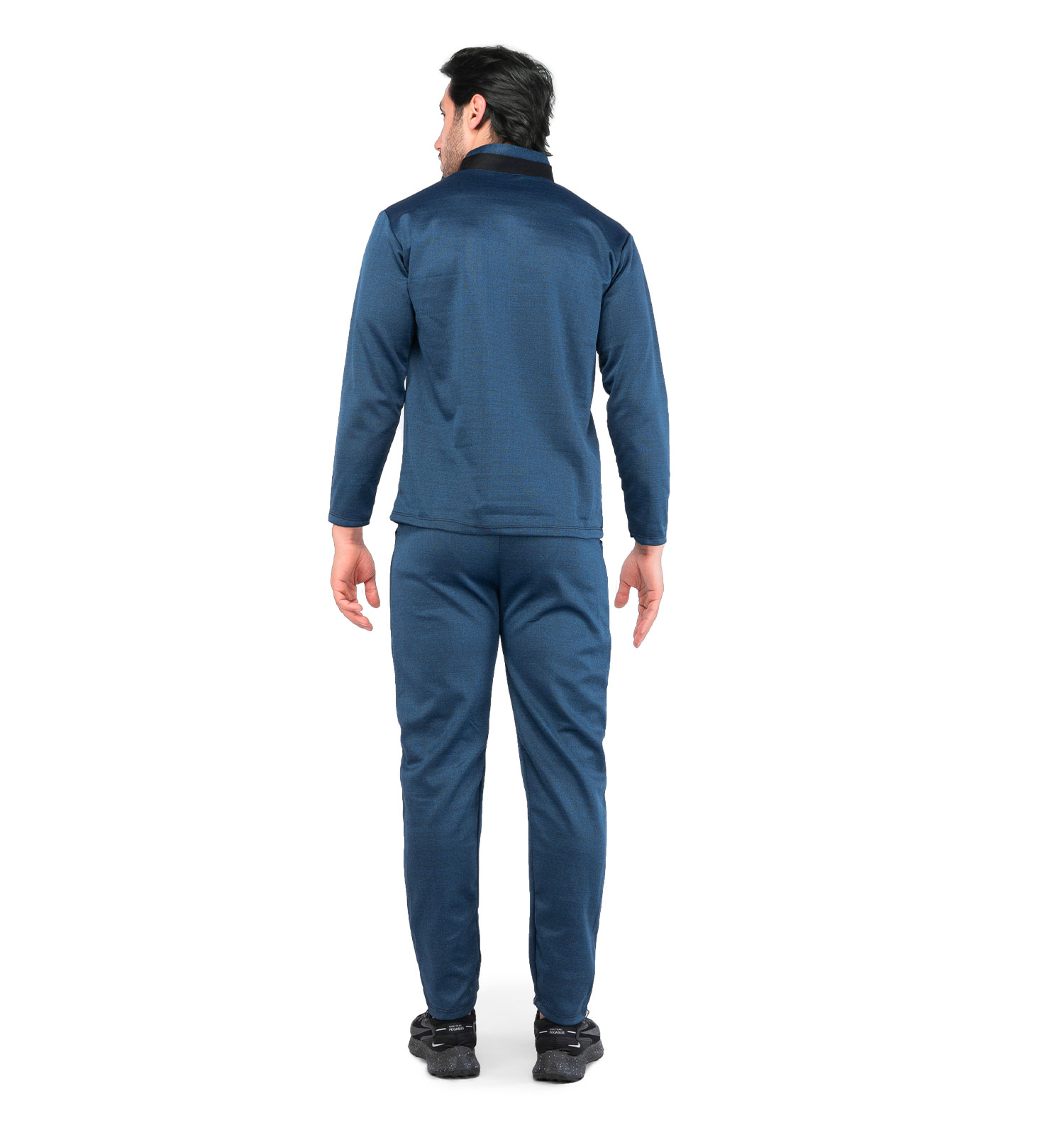 ست مردانه بلوز شلوار سرمه ای Nike یقه ایستاده مدل 44669
