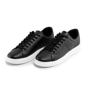 کفش روزمره مردانه Jack & Jones چرم مصنوعی بند دار مشکی مدل 44440