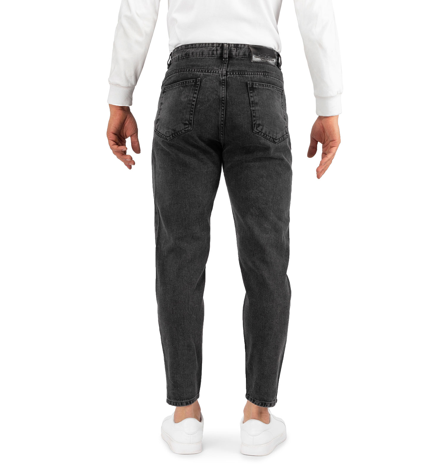 شلوار لی مام استایل مردانه طوسی اسپرت Zara مدل 40128