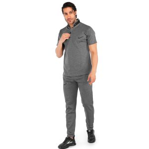 ست تیشرت شلوار مردانه آستین کوتاه Nike ساده یقه مدل 43187