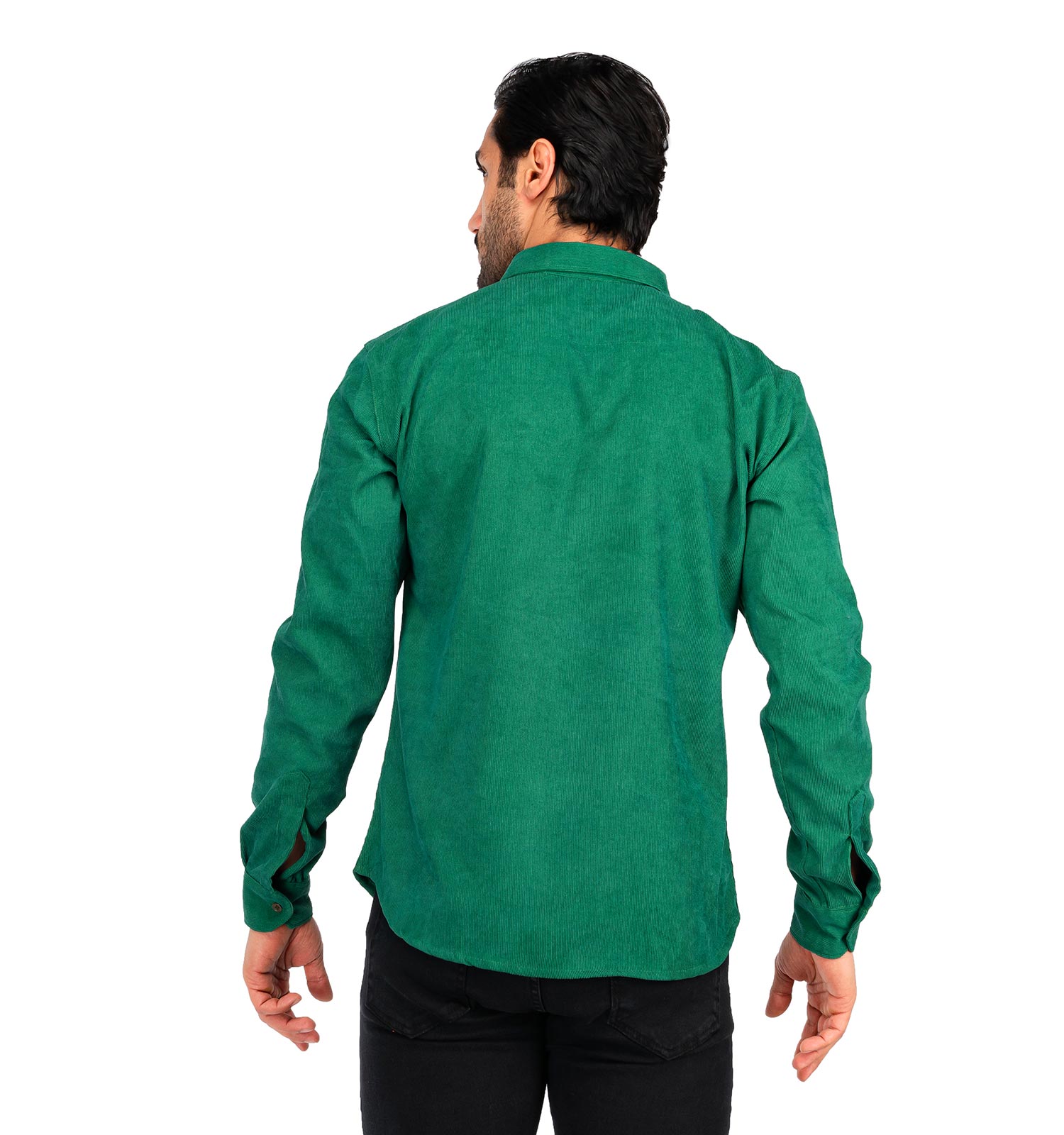 پیراهن مردانه دکمه دار مخمل کبریتی ساده Alma مدل 41227