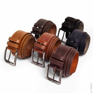 کمربند چرم مردانه Karen مدل 33652