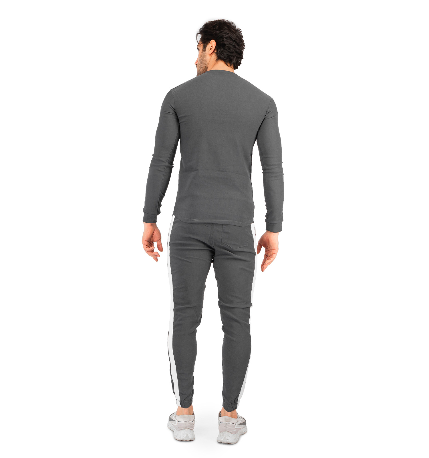 ست مردانه بلوز شلوار آستین بلند طوسی تیره Nike مدل 41770
