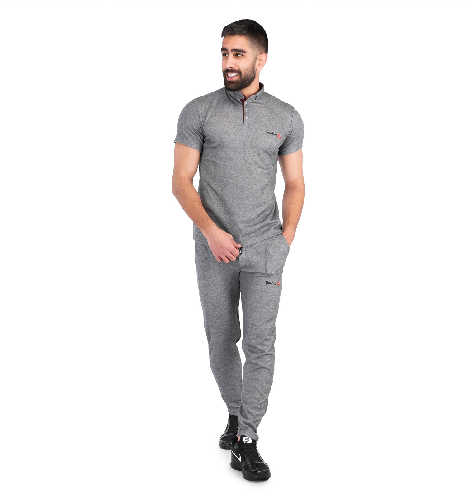 ست تیشرت شلوار مردانه Reebok ساده مدل 42891