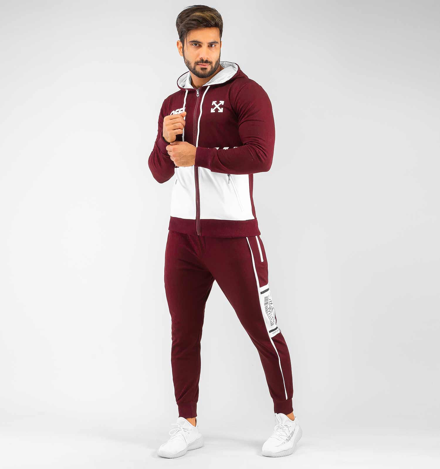 ست سویشرت شلوار مردانه Off – White مدل 15696