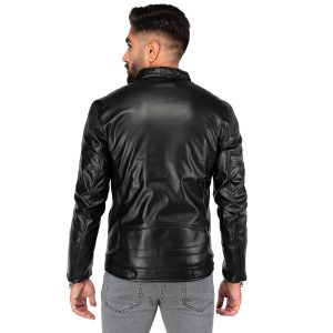 کاپشن چرم مردانه آستین زیپ دار Lima مدل 39868