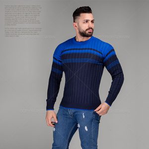 بافت مردانه Lima مدل E 5042 (آبی)