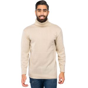 بافت مردانه یقه اسکی ساده Lima مدل 39994