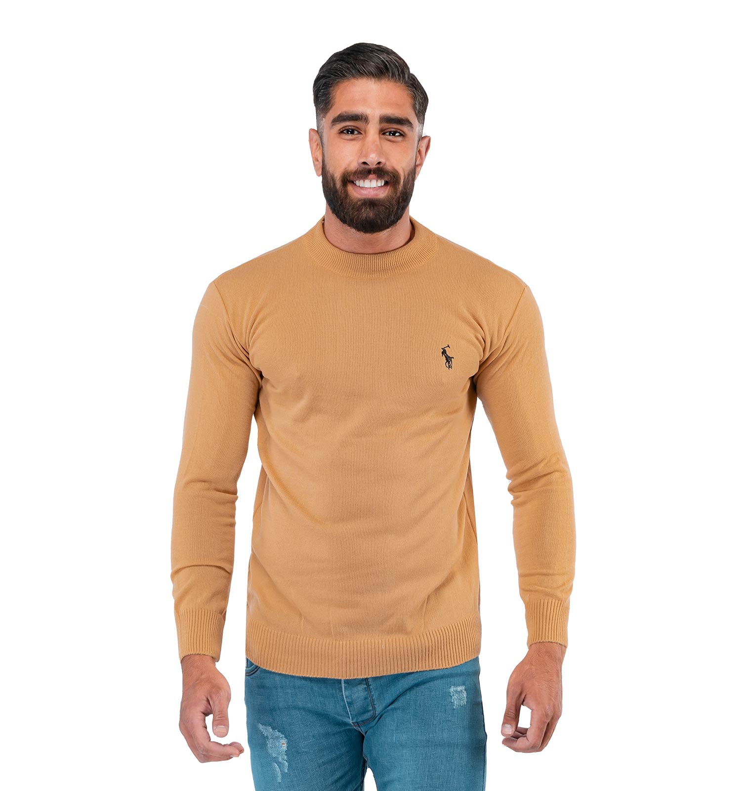 بافت مردانه ساده یقه گرد Polo مدل 38573