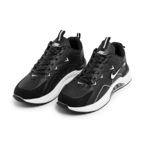کفش اسپرت Nike مردانه مشکی بندی چرم مصنوعی مدل 42691