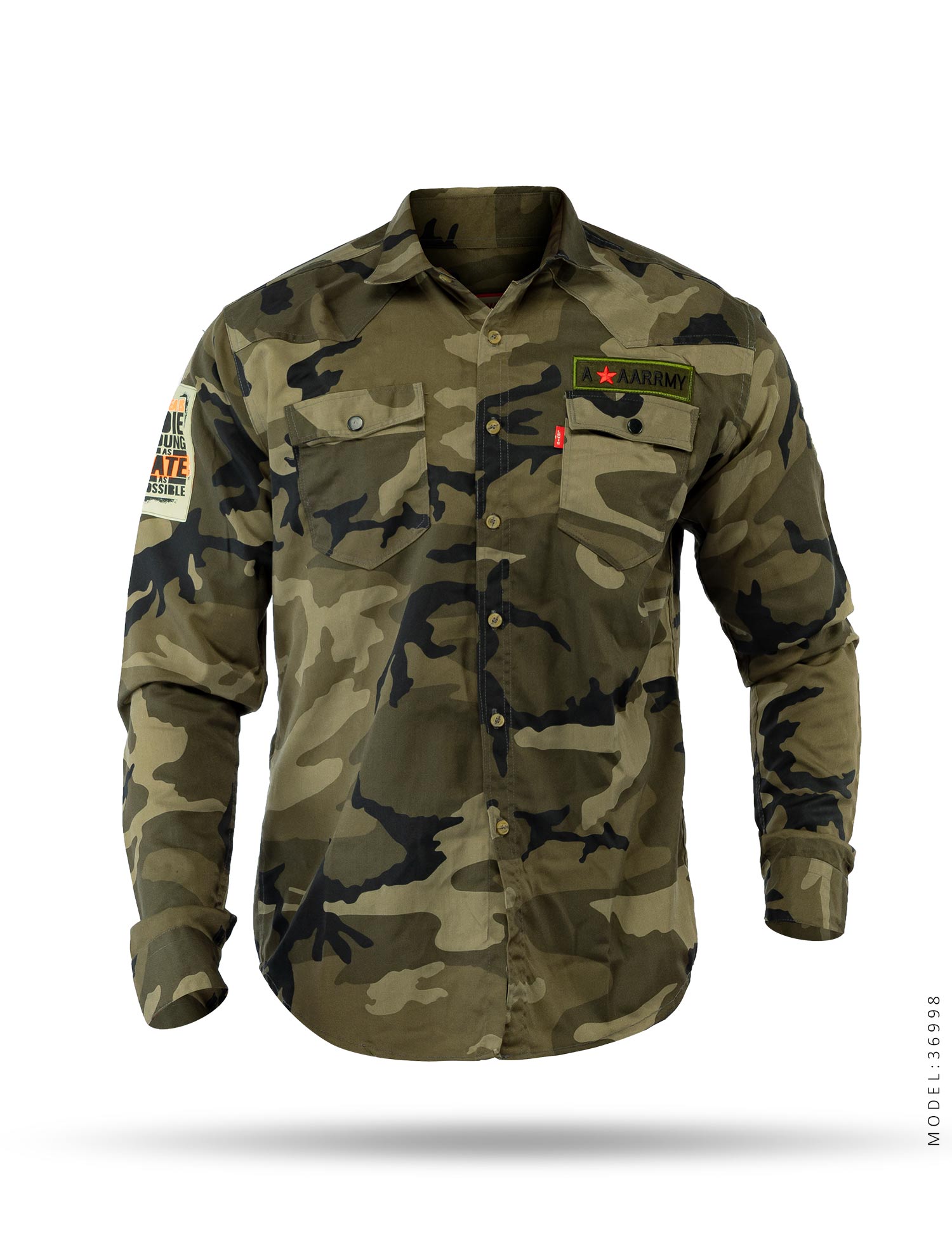 پیراهن مردانه چریکی Rayan مدل 36998