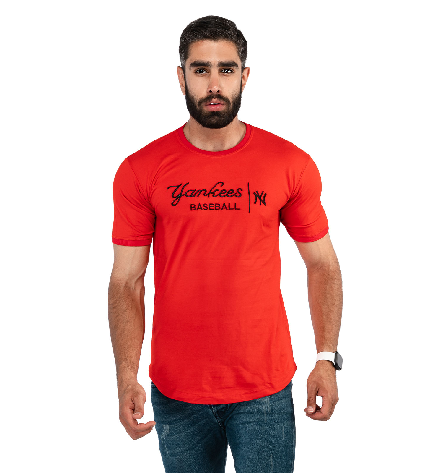 تیشرت مردانه یقه گرد New York مدل 38322