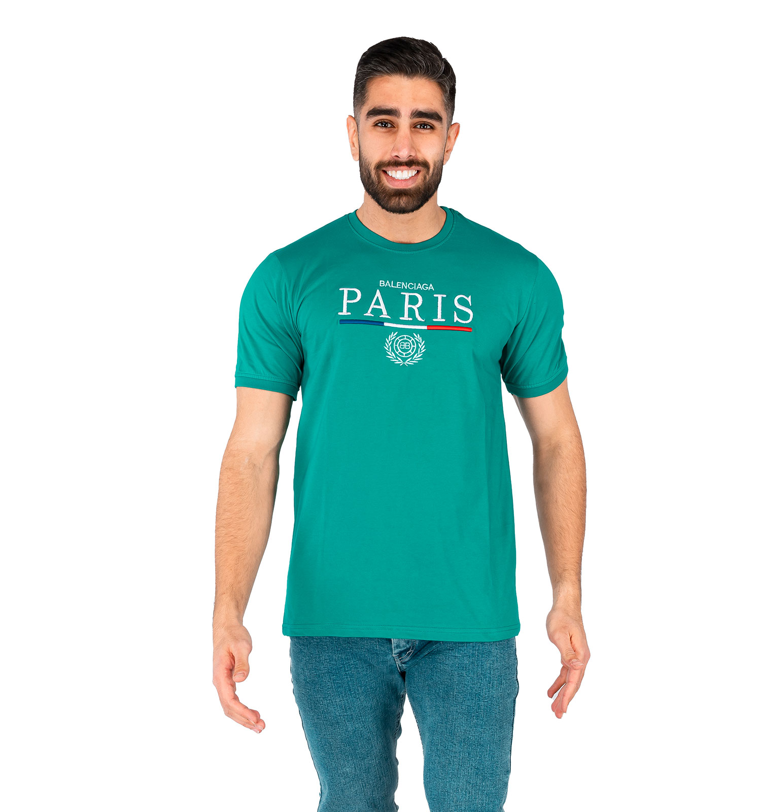 تیشرت Paris یقه گرد مردانه ساده مدل 43840