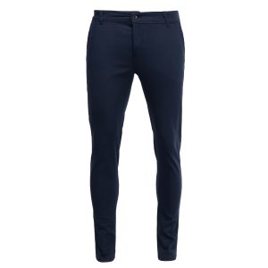 شلوار کتان راسته مردانه سرمه ای اسپرت مدل 44936