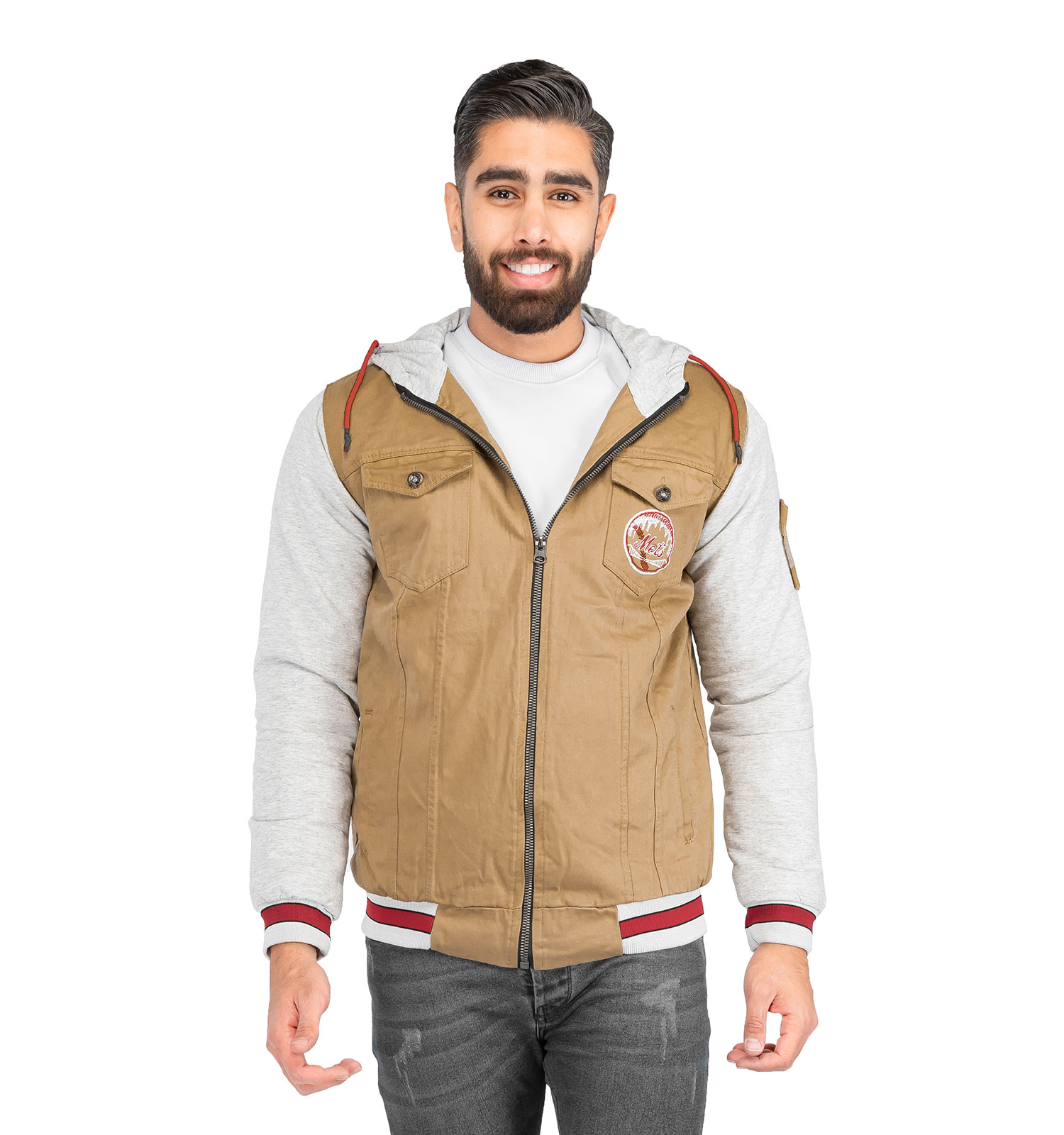 کاپشن کتان مردانه اسپرت Alma مدل 39877