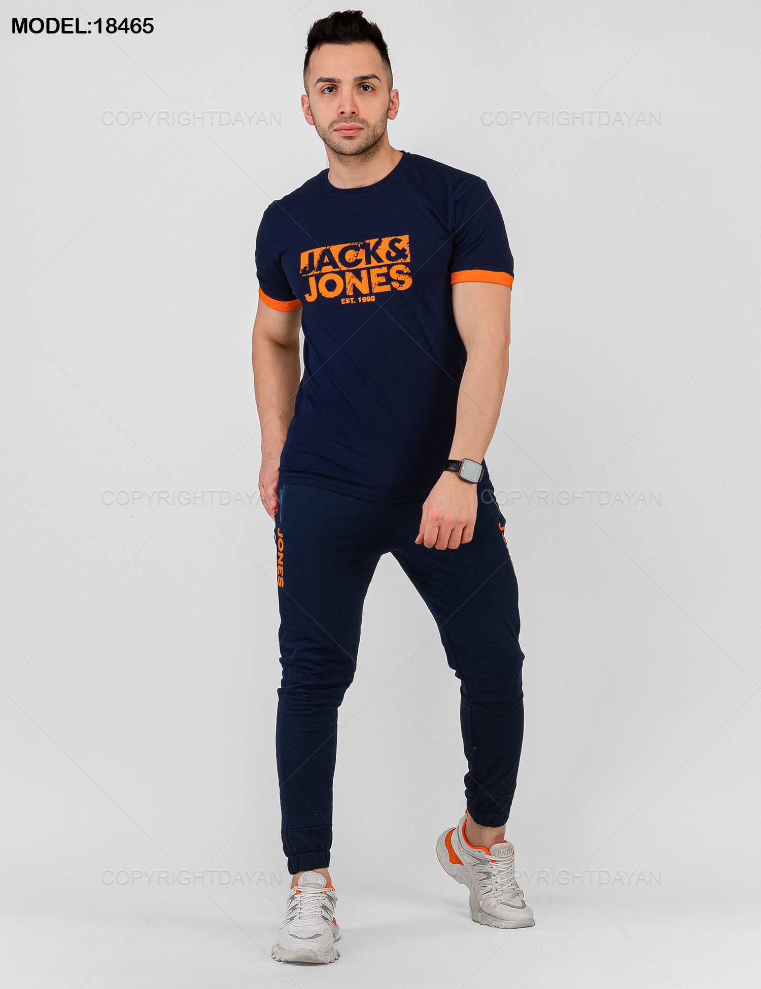 ست تیشرت شلوار مردانه Jack & Jones مدل 18465