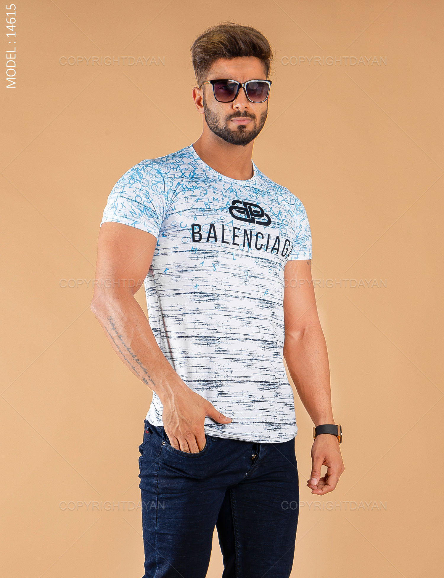 تیشرت مردانه Balenciaga مدل 14615
