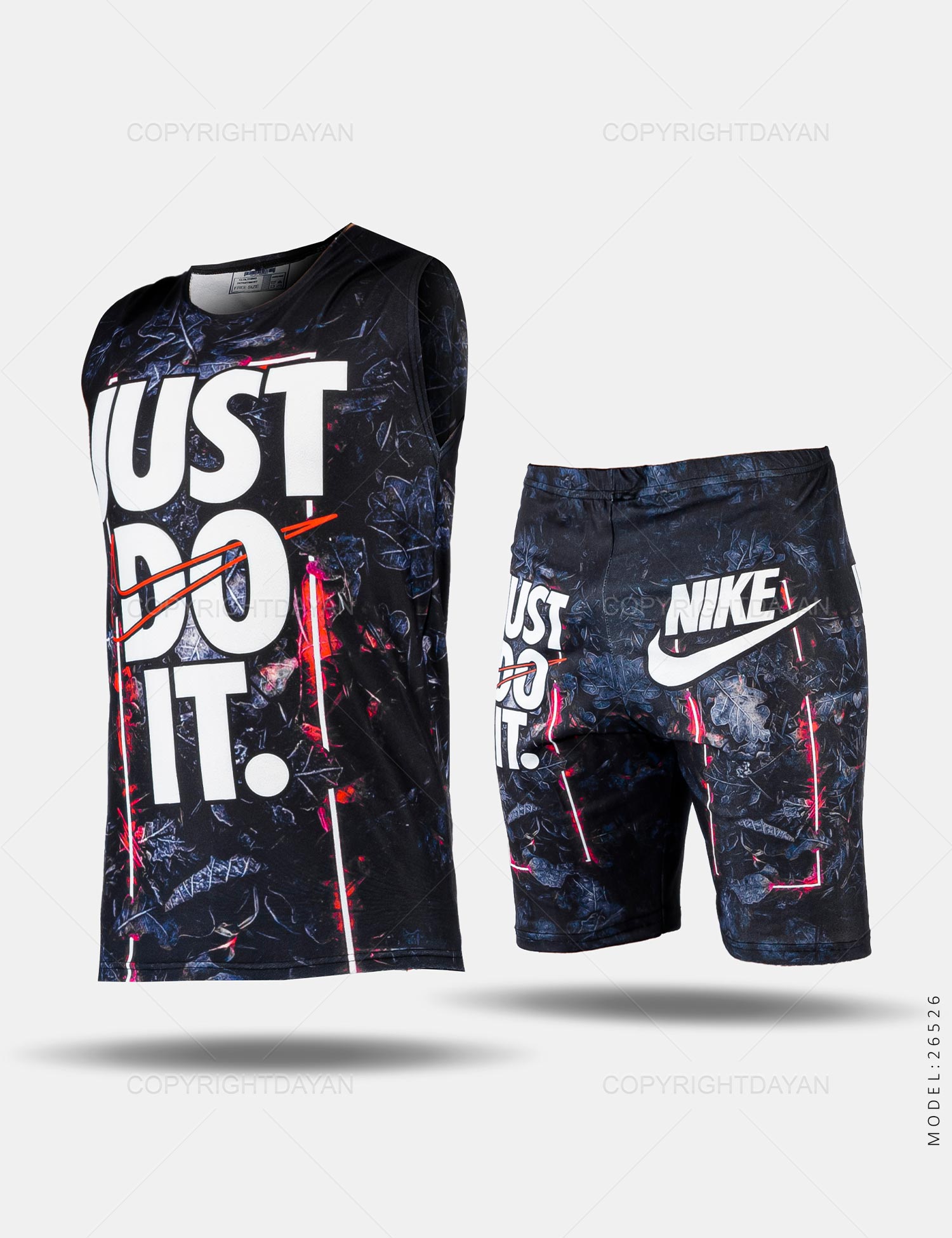 ست رکابی شلوارک مردانه Nike مدل 26526