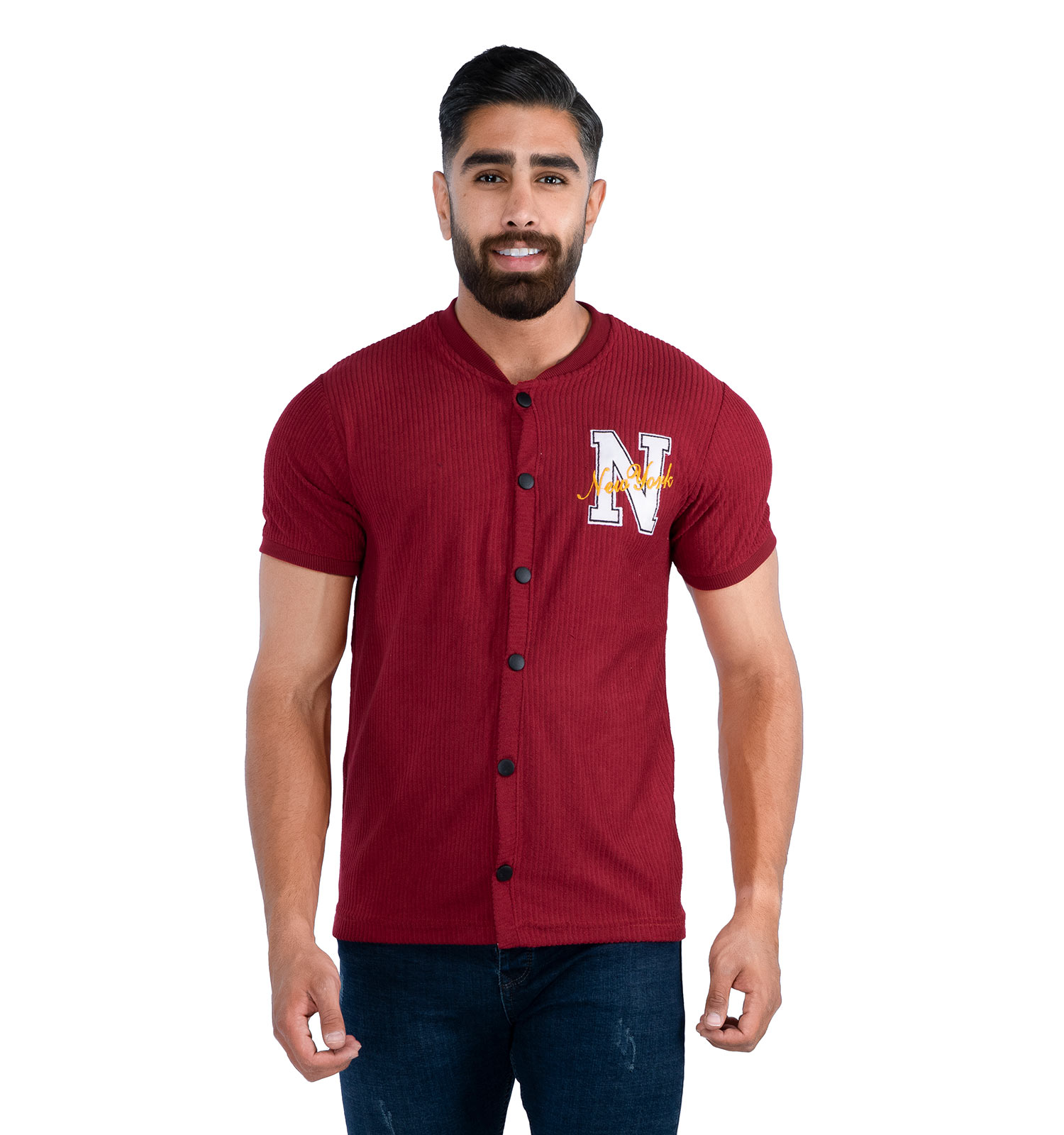 تیشرت مردانه بیسبالی New York مدل 39091