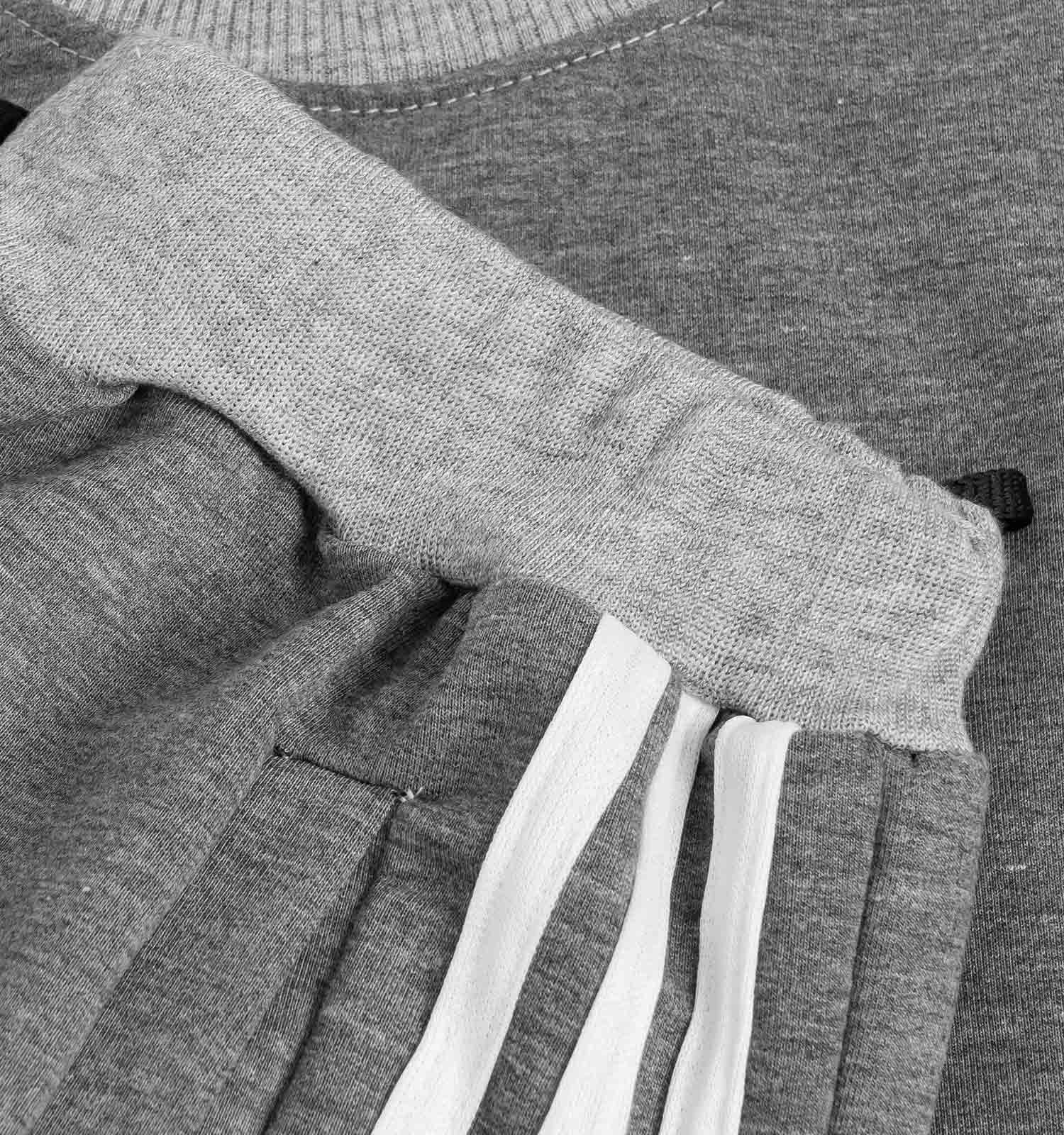 ست بلوز شلوار مردانه آستین بلند ساده یقه گرد Adidas مدل 40980