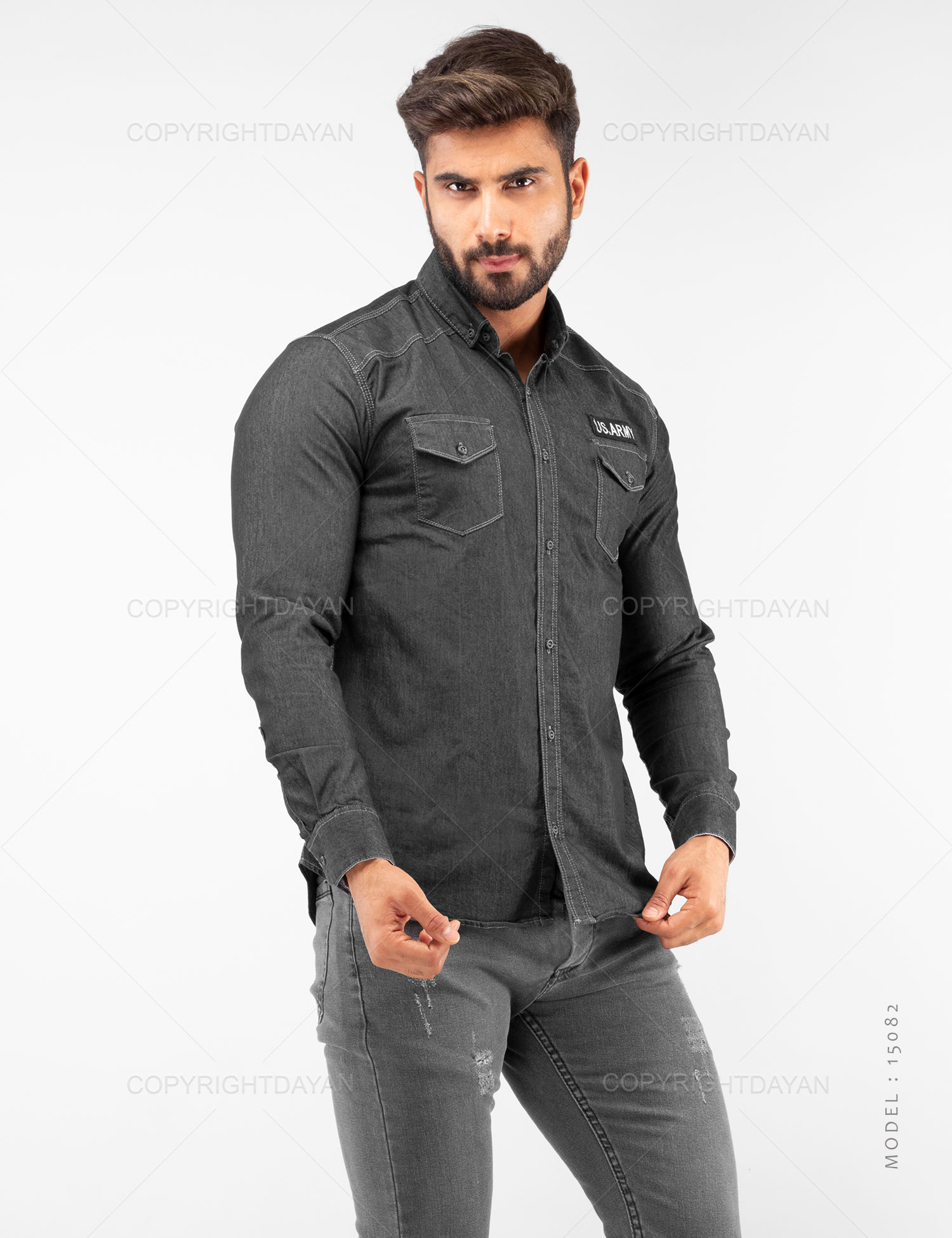 پیراهن مردانه Marlon مدل 15082