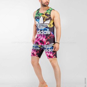 ست رکابی شلوارک مردانه Adidas مدل 19390