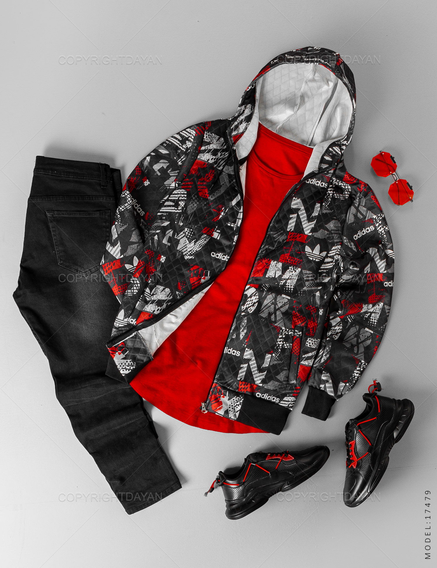 سویشرت مردانه Adidas مدل 17479