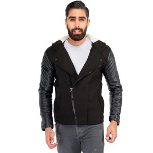 کاپشن چرم مردانه Zima مدل 39418
