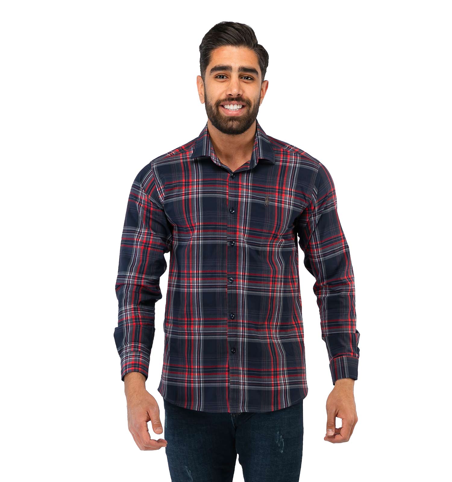 پیراهن مردانه چهارخانه Polo مدل 36825