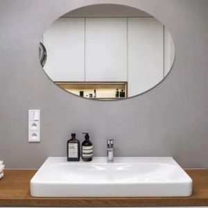 آینه نشکن بیضی سایز 25 × 40 مدل 42388