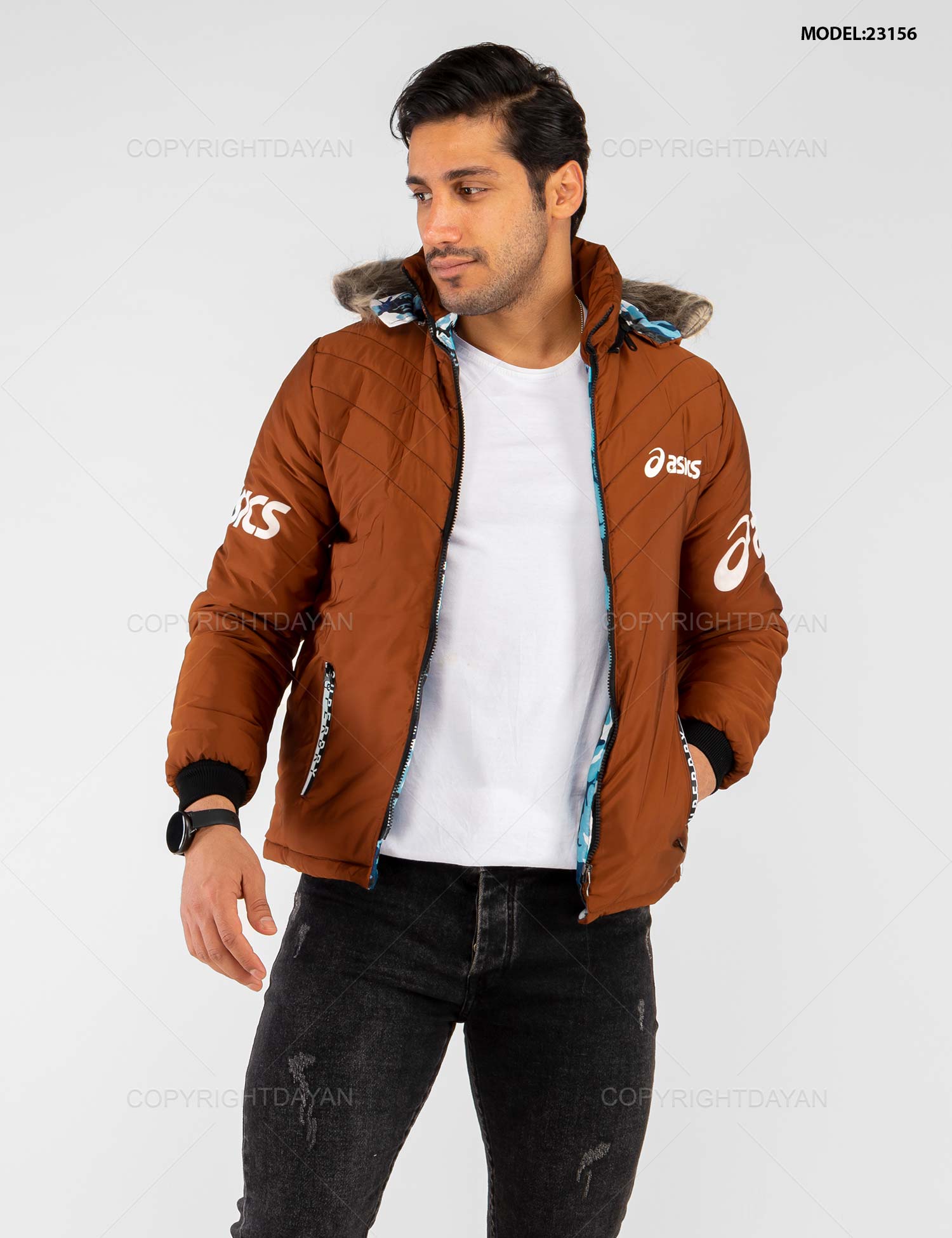 کاپشن مردانه Asics مدل 23156