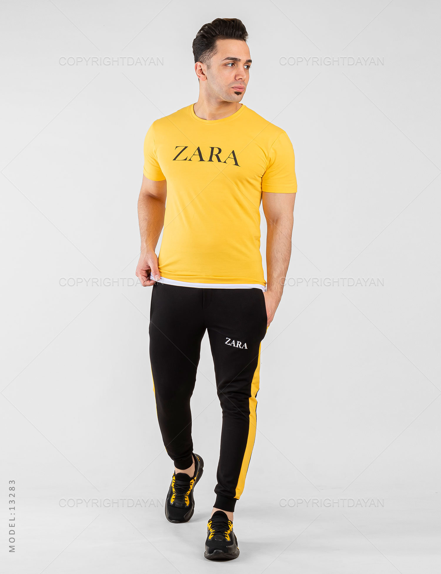 ست تیشرت شلوار مردانه Zara مدل 13283