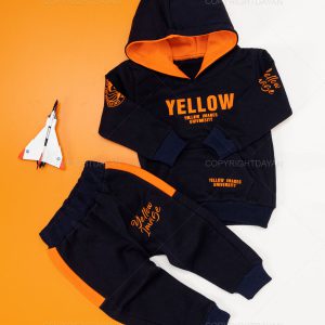 ست سویشرت شلوار بچگانه Yellow مدل 17176