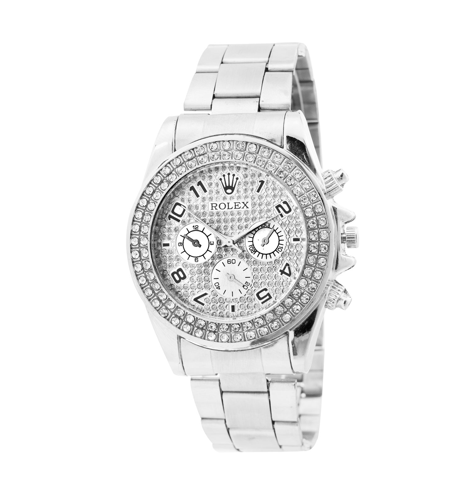 ساعت مچی مردانه عقربه ای نگین دار Rolex مدل 45146