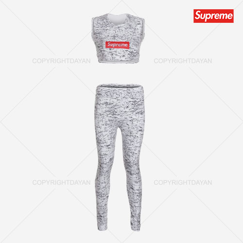 ست نیم تنه شلوار زنانه Supreme مدل Z 2607