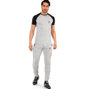 ست تیشرت شلوار مردانه آستین کوتاه Nike ساده یقه گرد مدل 43105