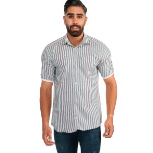 پیراهن مردانه راه راه Zima مدل 39075