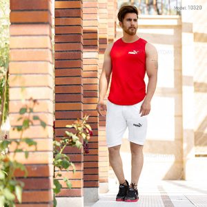 ست رکابی شلوارک مردانه Puma مدل 10320