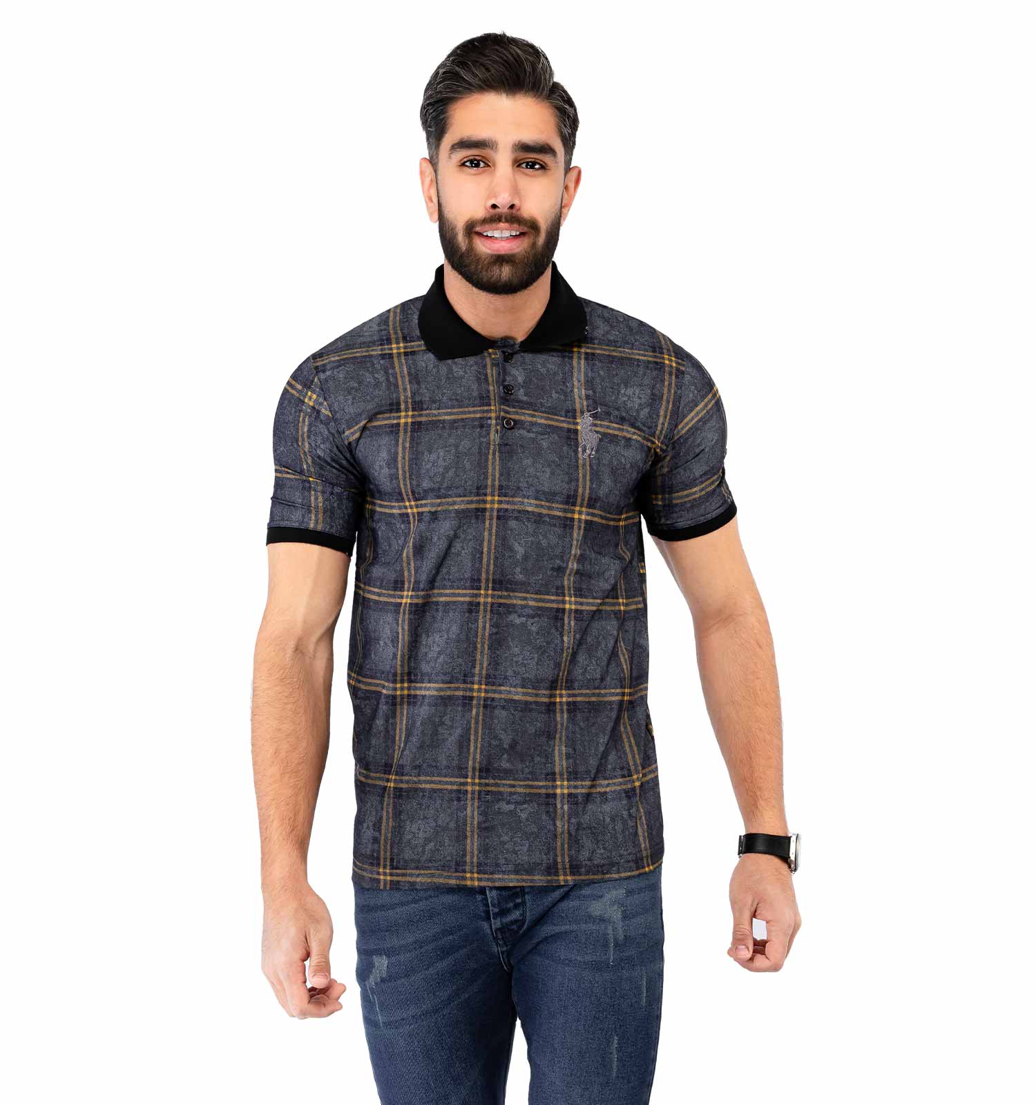 پولوشرت مردانه چهارخانه Polo مدل 36888