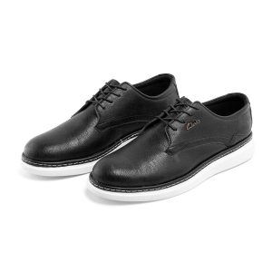 کفش روزمره Clarks مردانه مشکی بندی چرم مصنوعی مدل 41465