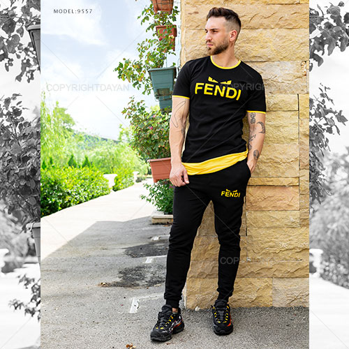 ست تیشرت شلوار مردانه Fendi مدل A 9557