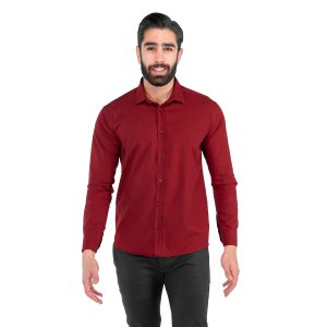 پیراهن اسپرت کتان مردانه آستین بلند Polo مدل 41763
