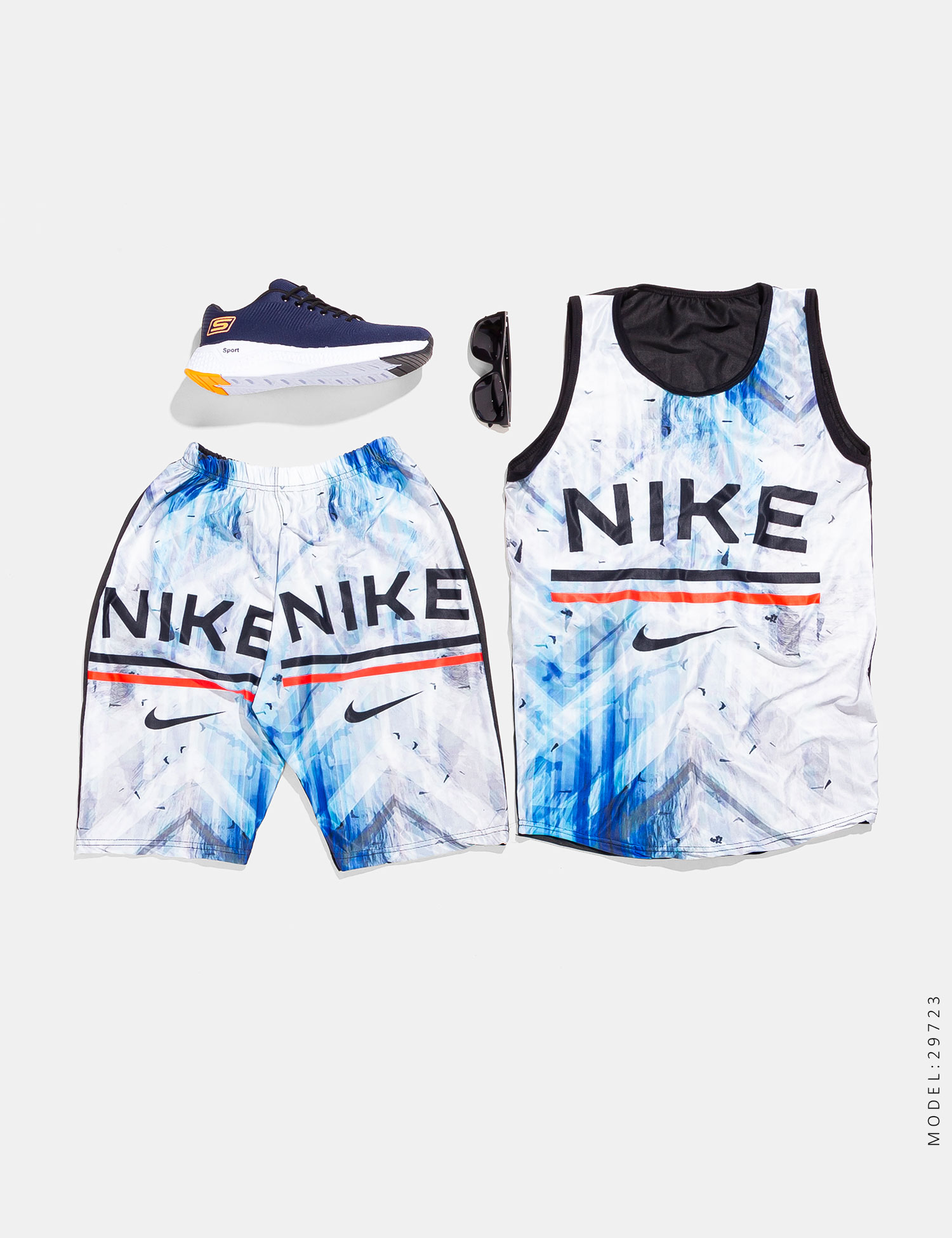 ست رکابی شلوارک مردانه Nike مدل 29723