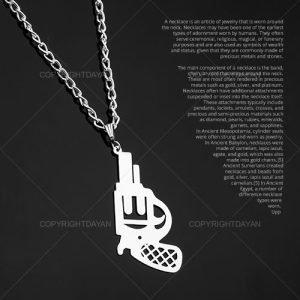 گردنبند مردانه تفنگ