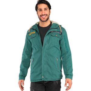کاپشن کتان مردانه اسپرت سبز Rayan مدل 40907