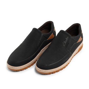 کفش روزمره مردانه Clarks چرم مصنوعی مشکی مدل 43854
