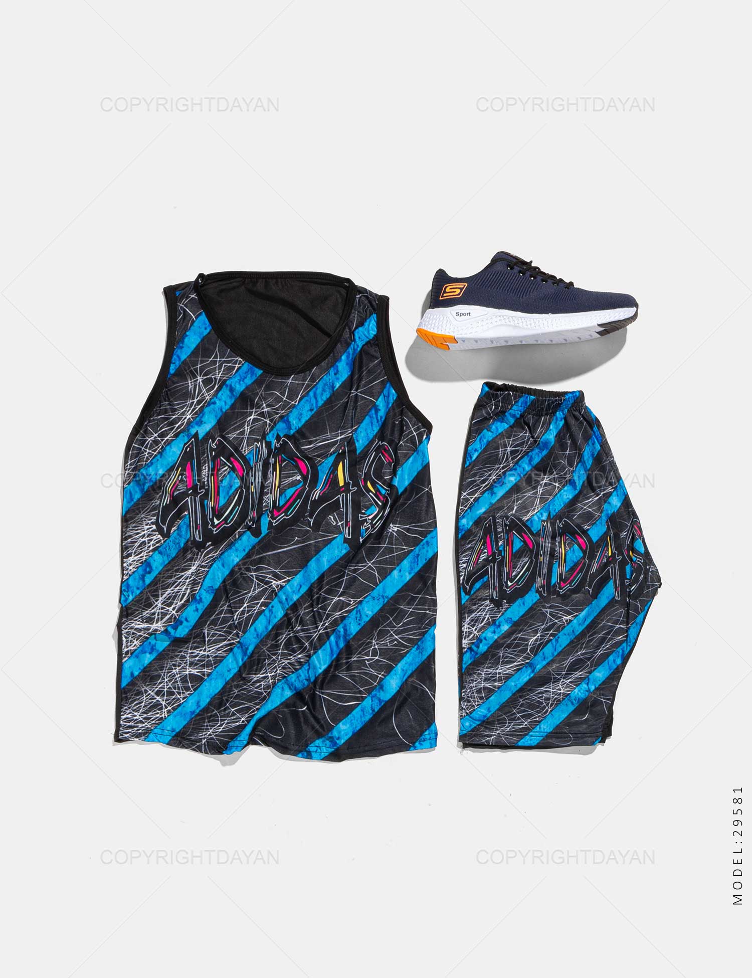 ست رکابی شلوارک مردانه Adidas مدل 29581