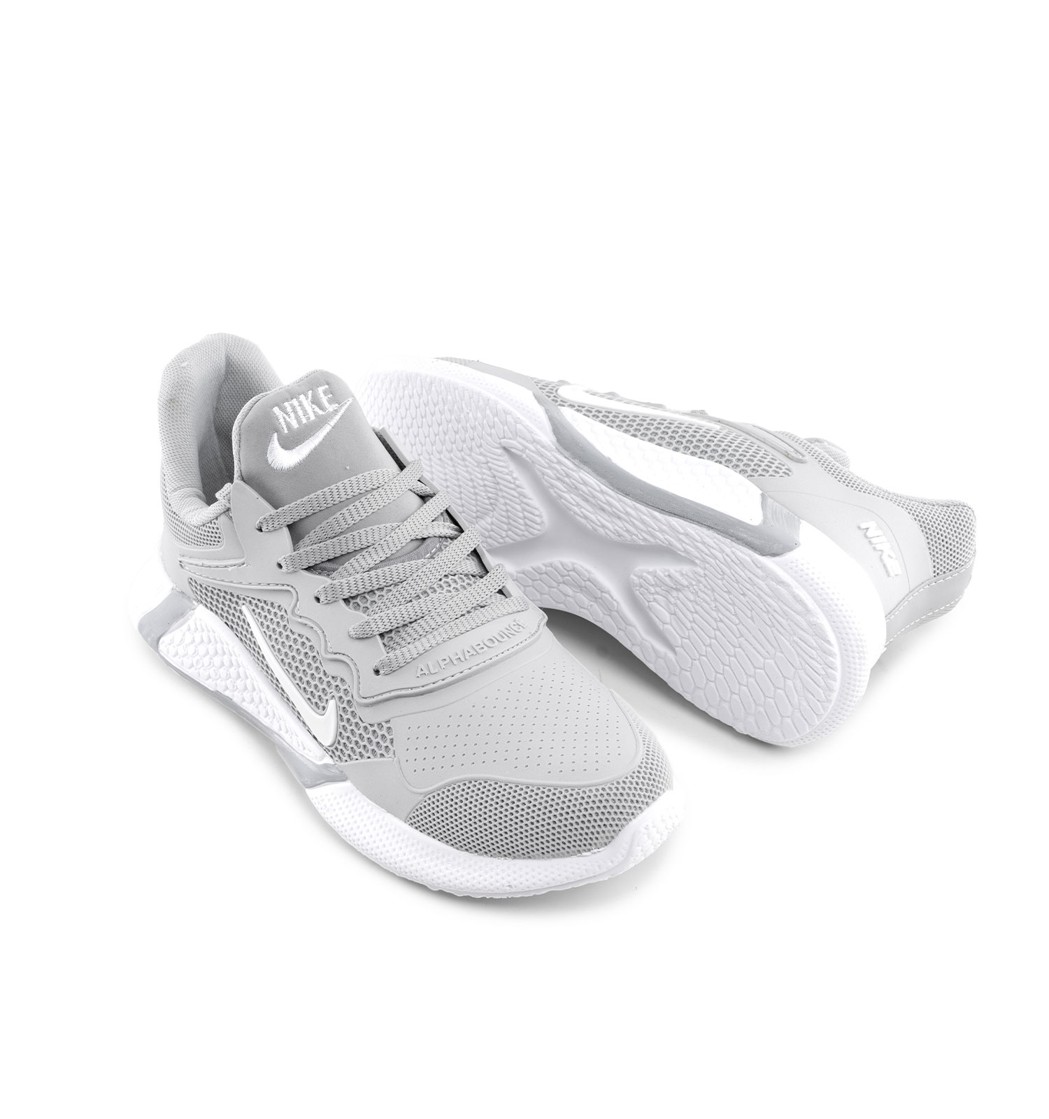 کفش اسپرت مردانه طوسی Nike بندی مدل 44260