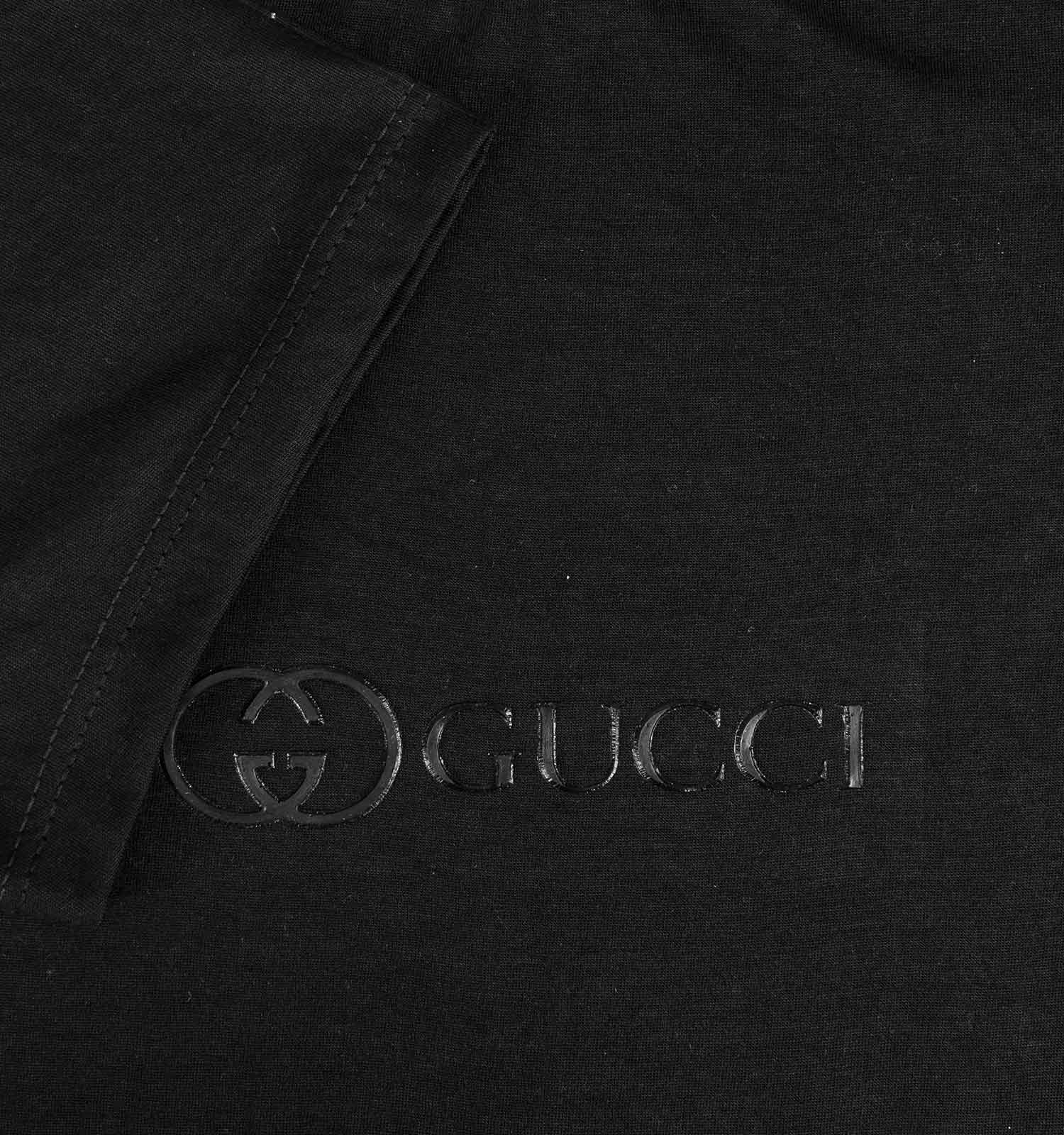 تیشرت Gucci یقه گرد مردانه مشکی ساده مدل 43751